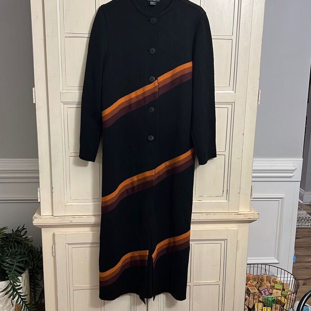 Magic Made In Italy long wool blend sweater jacket